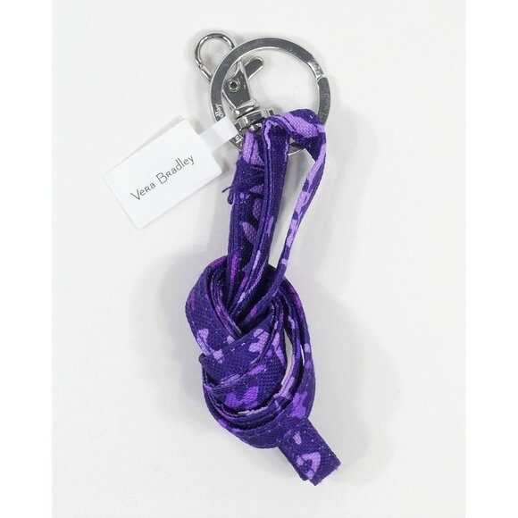 Vera Bradley Paisley Amethyst Lighten Up Lanyard NWT - Picture 1 of 2